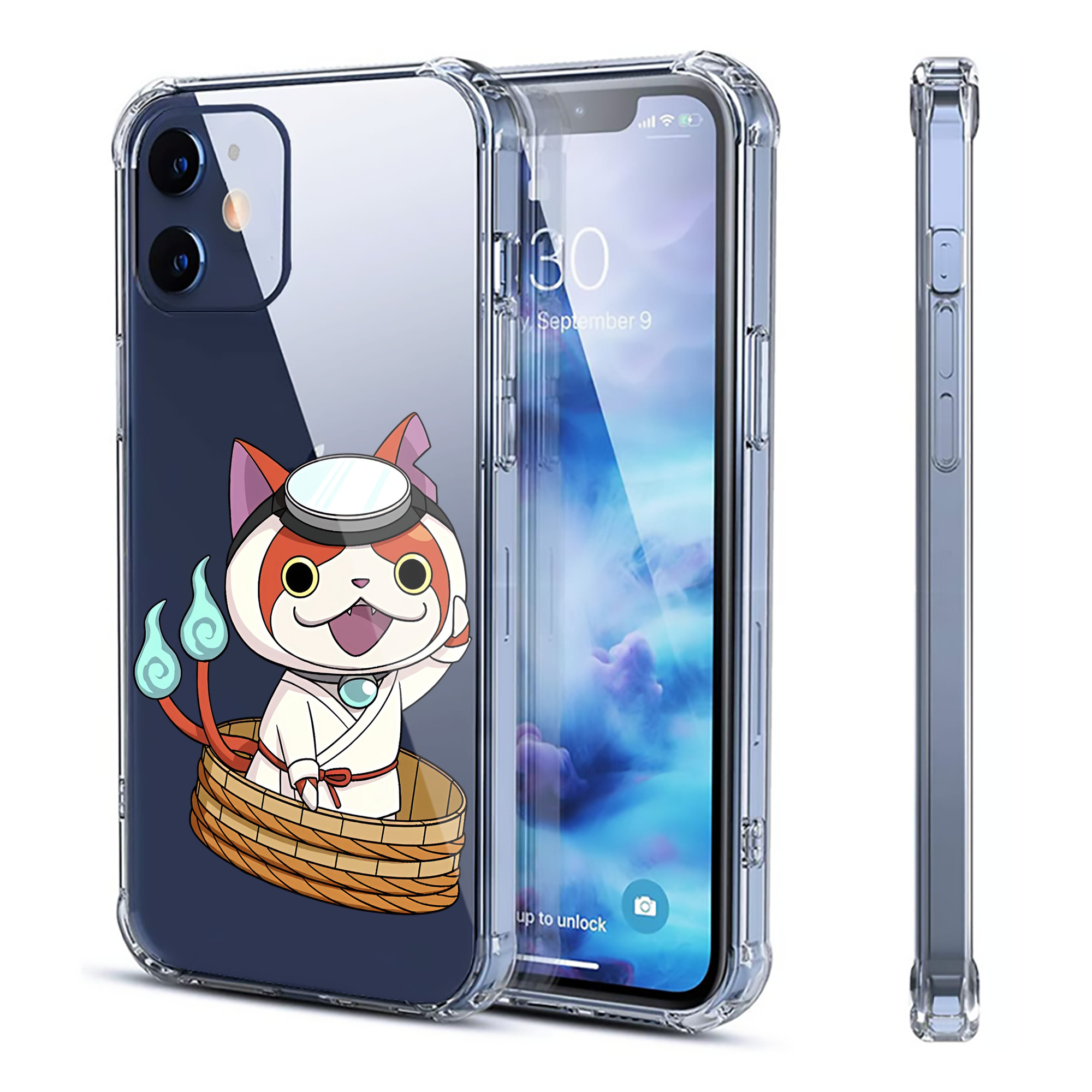 （画像用） 妖怪ウォッチ Yo-kai Watch 【iPhone 12シリーズ対応】透明スマホケース（クリアソフトケース）